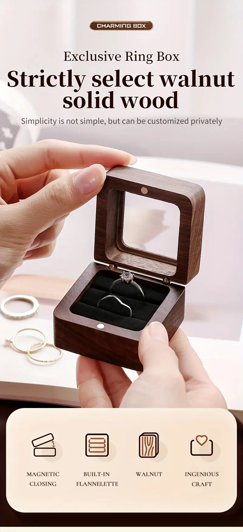 Gift For Her - Gift For Women - Ring Box UK - Couple Gift